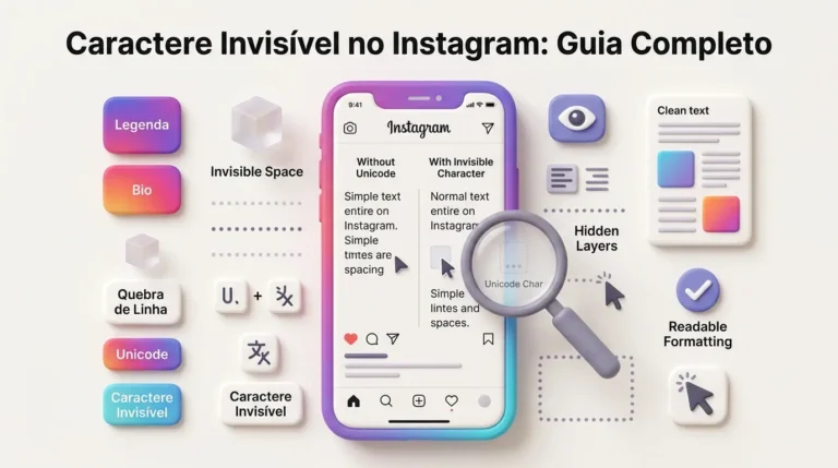 Caractere Invisível no Instagram Como Pular Linha