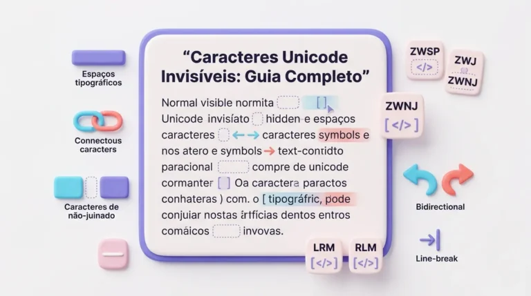 Caracteres Unicode Invisíveis Guia Completo