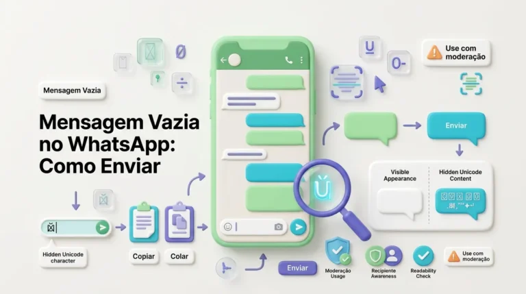 Mensagem Vazia no WhatsApp Como Enviar